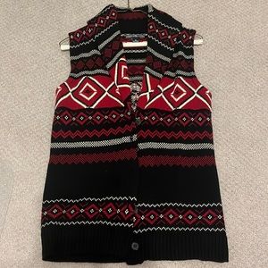 American Living Southwestern Aztec Sweater Vest